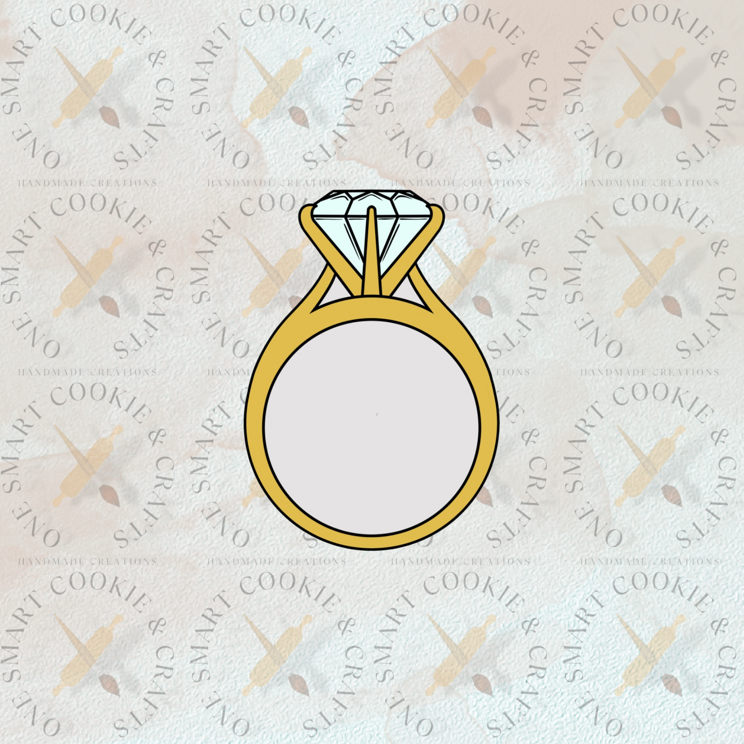 Cortador de galletas de anillo de boda