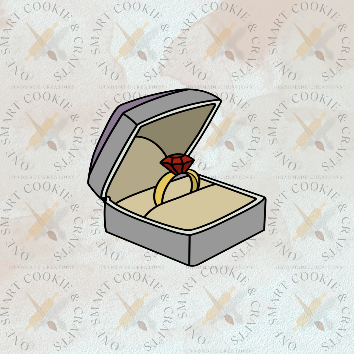 Cortador de galletas de anillo de boda