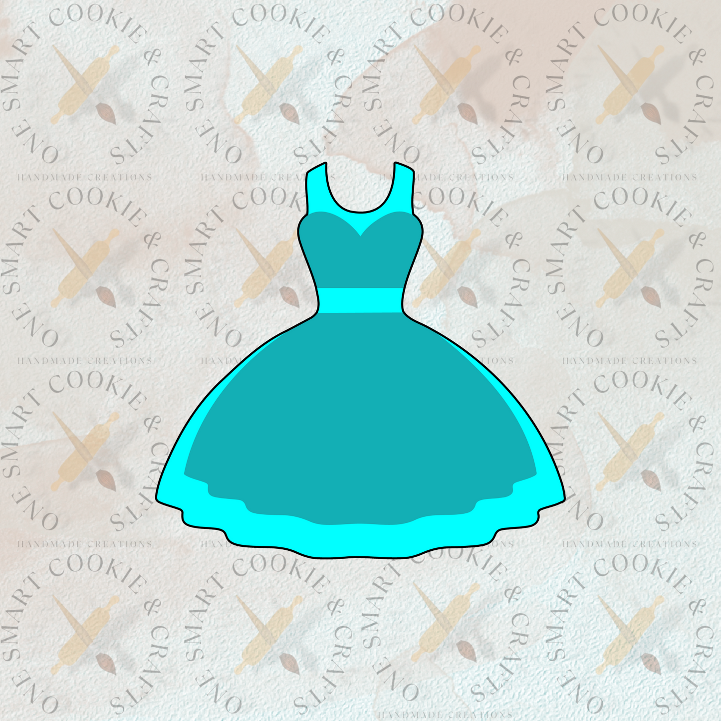 Cortador de galletas de vestido