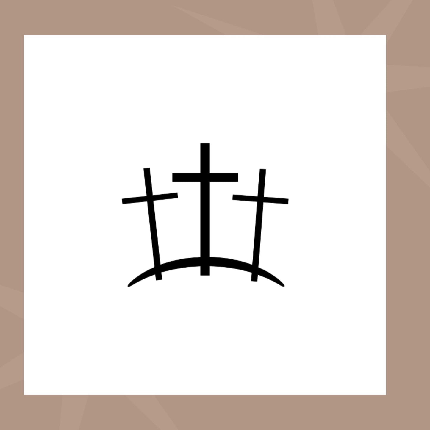 Three Crosses Cookie Stencil
