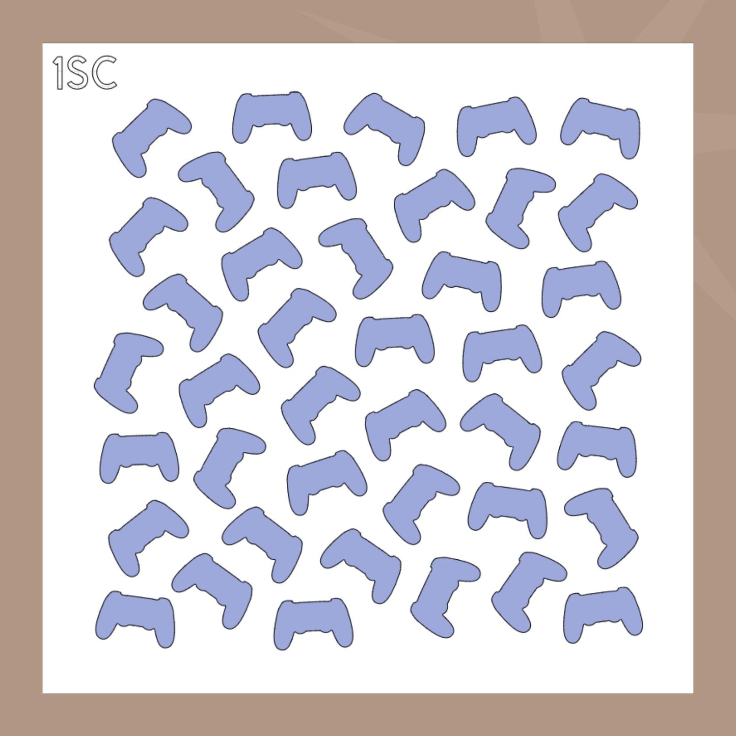 Video Game Background Cookie Stencil