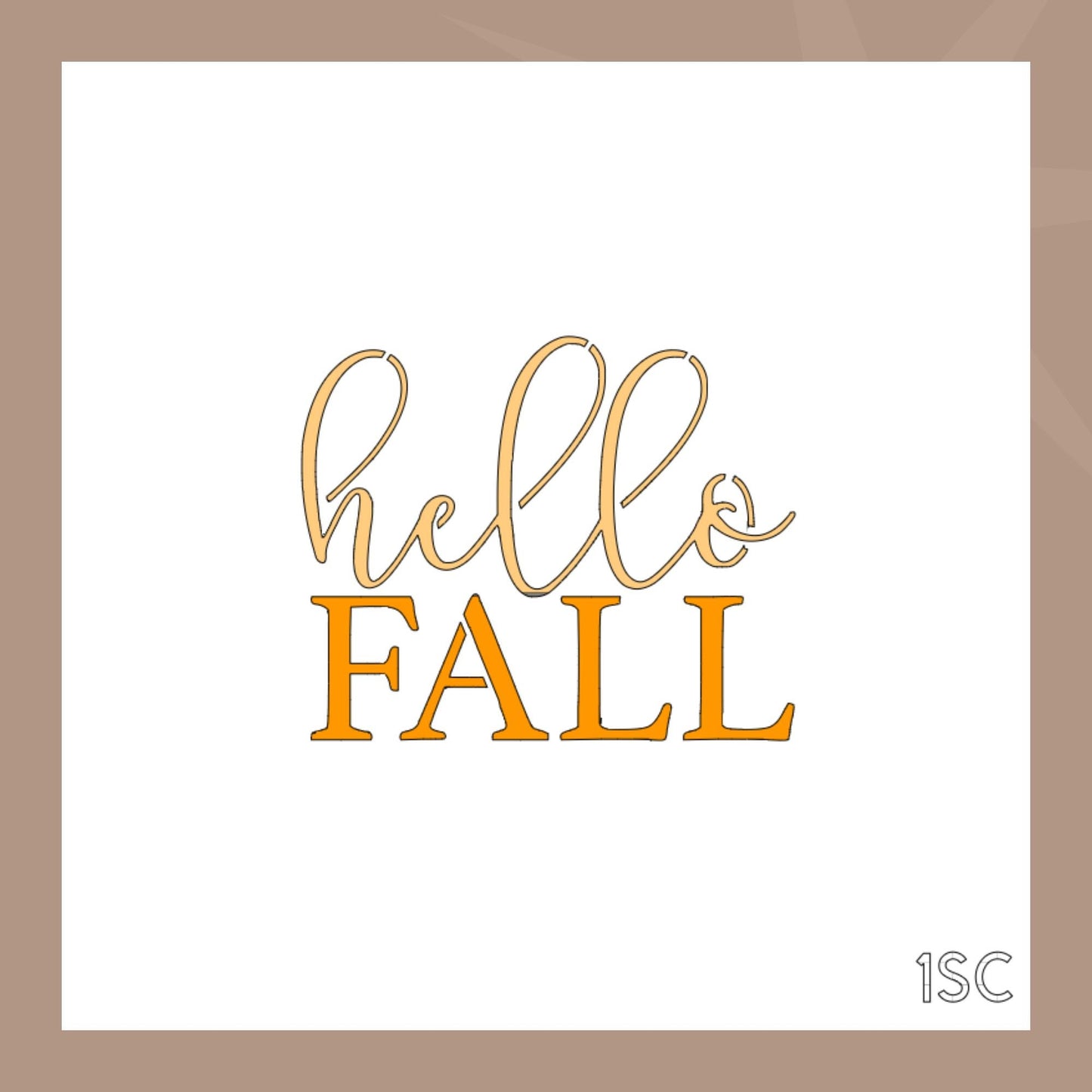 Hello Fall Cookie Stencil
