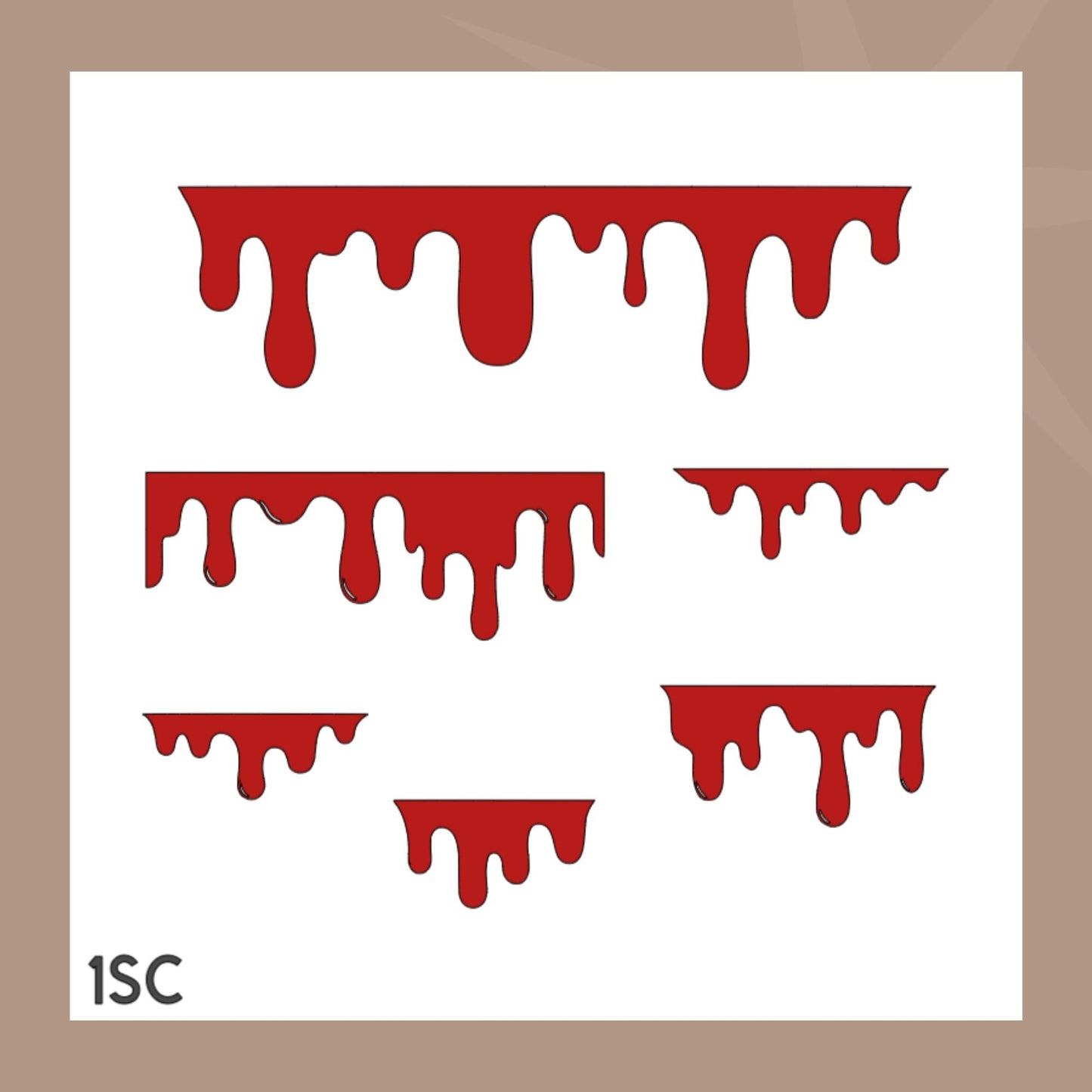 Plantilla de galleta de sangre