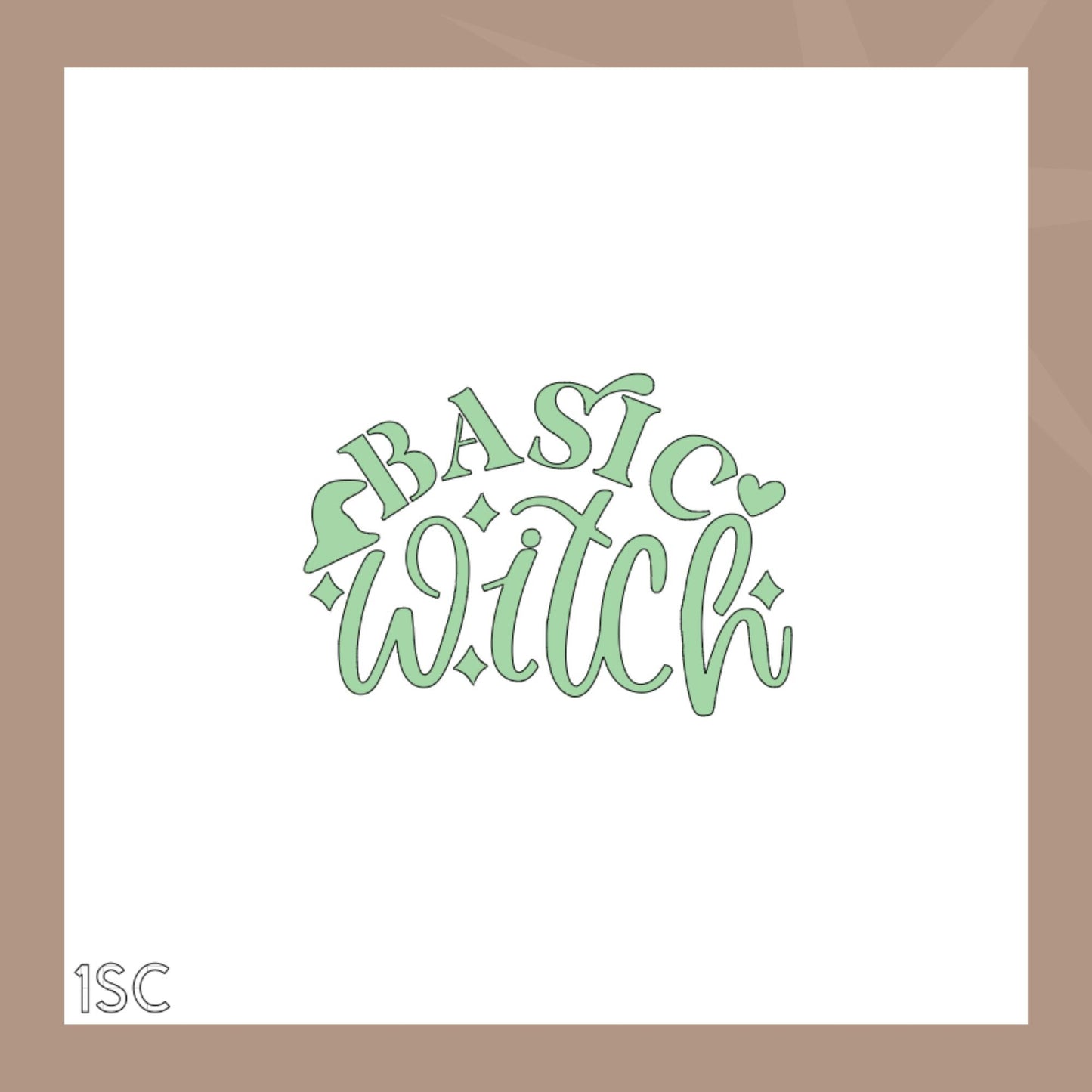Basic Witch Cookie Stencil