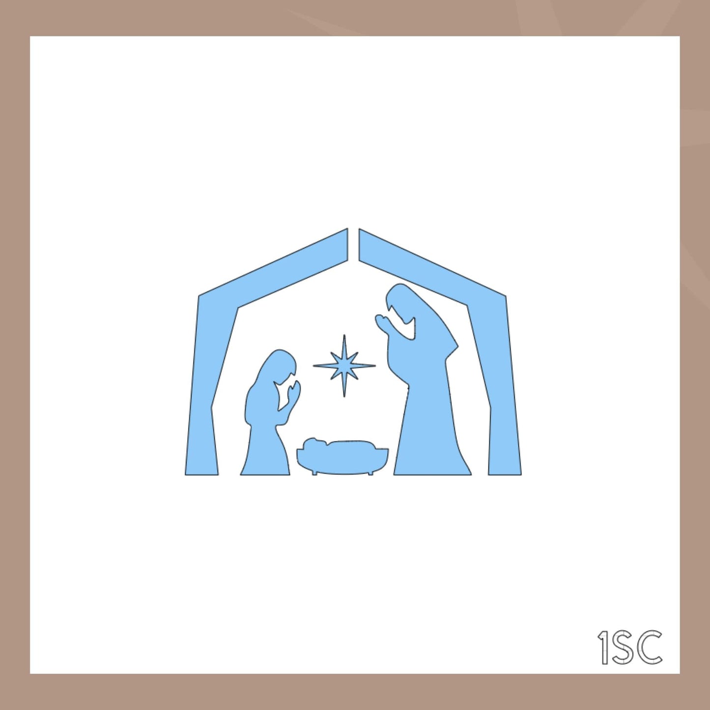 Nativity Cookie Stencil