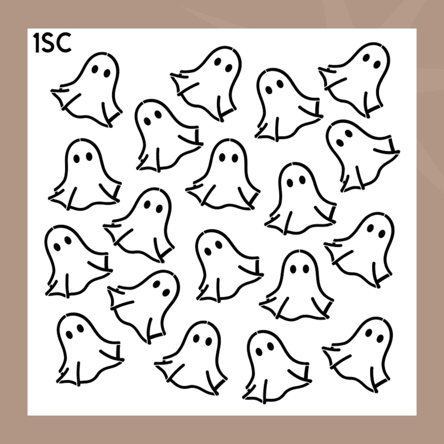 Plantilla de galleta fantasma