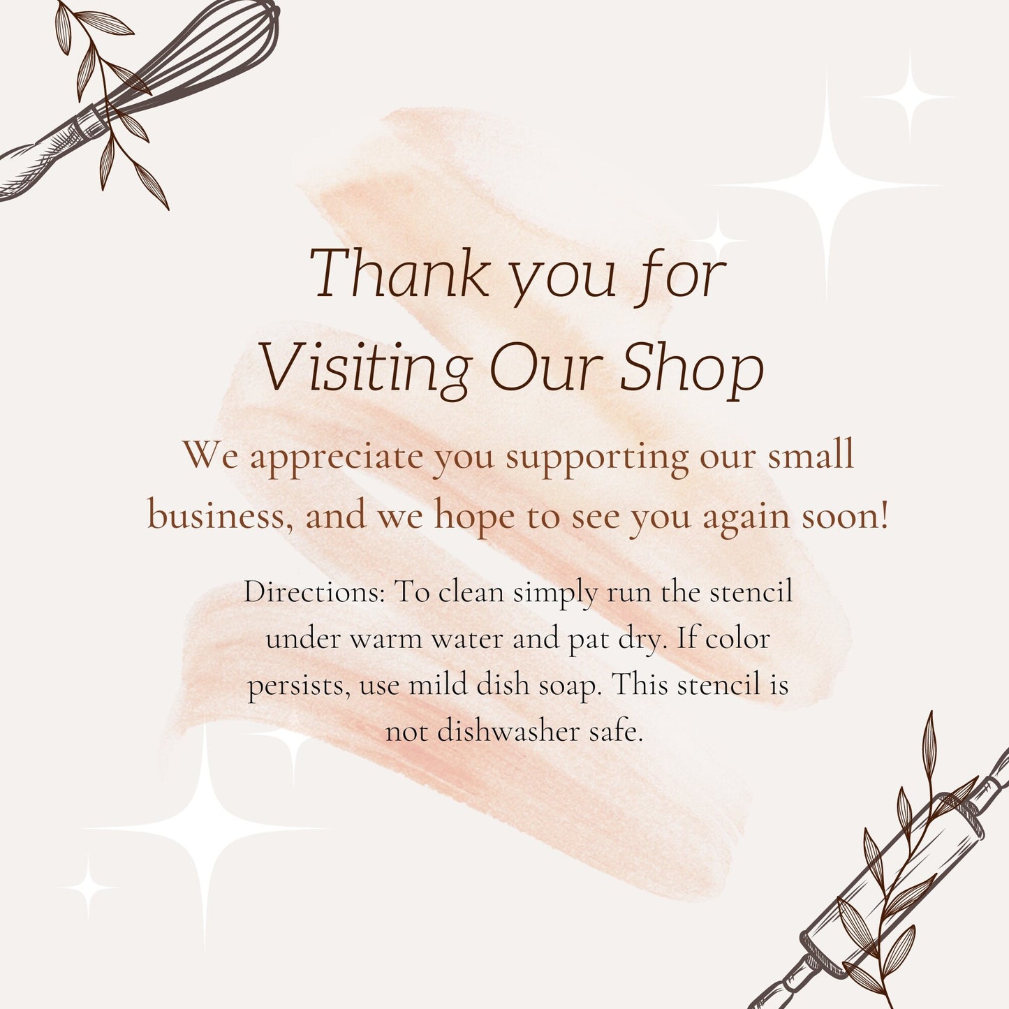 Dog Paw Cookie Stencil