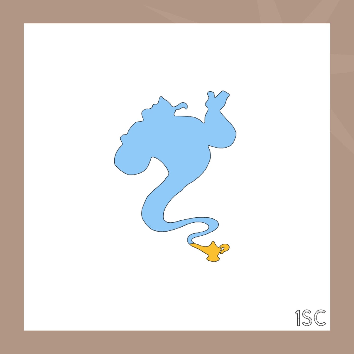 Genie Cookie Stencil