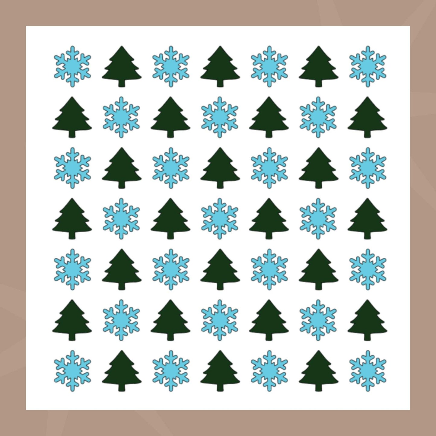 Plantilla de galleta de árbol de Navidad