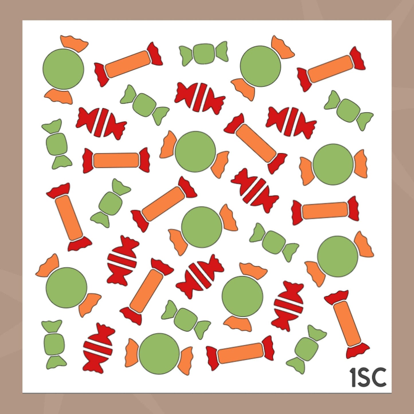 Candy Cookie Stencil