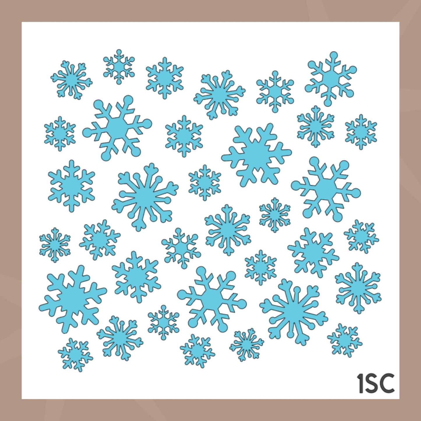 Plantilla de galleta de copo de nieve