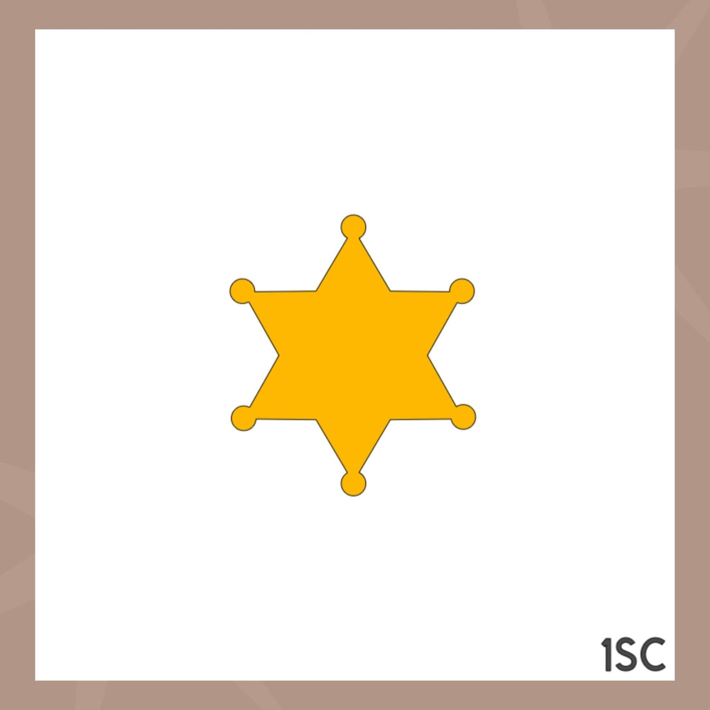 Cowboy Cookie Stencil