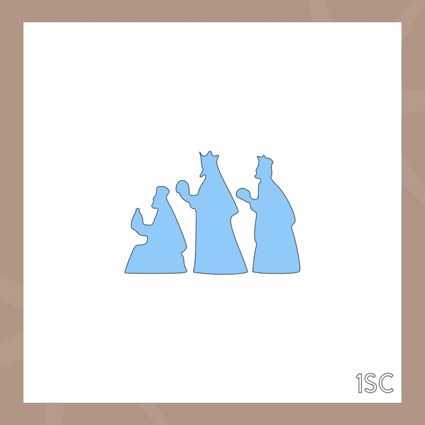 Plantilla de galleta de Reyes Magos