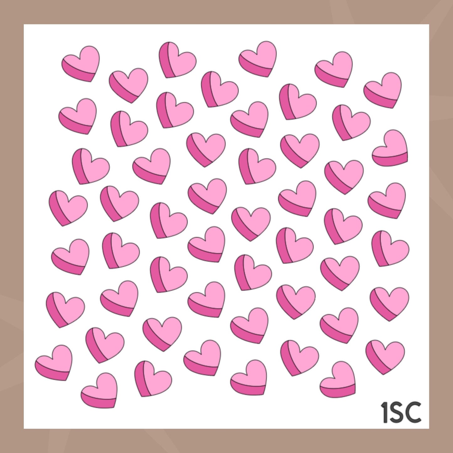 Plantilla de galleta de corazón