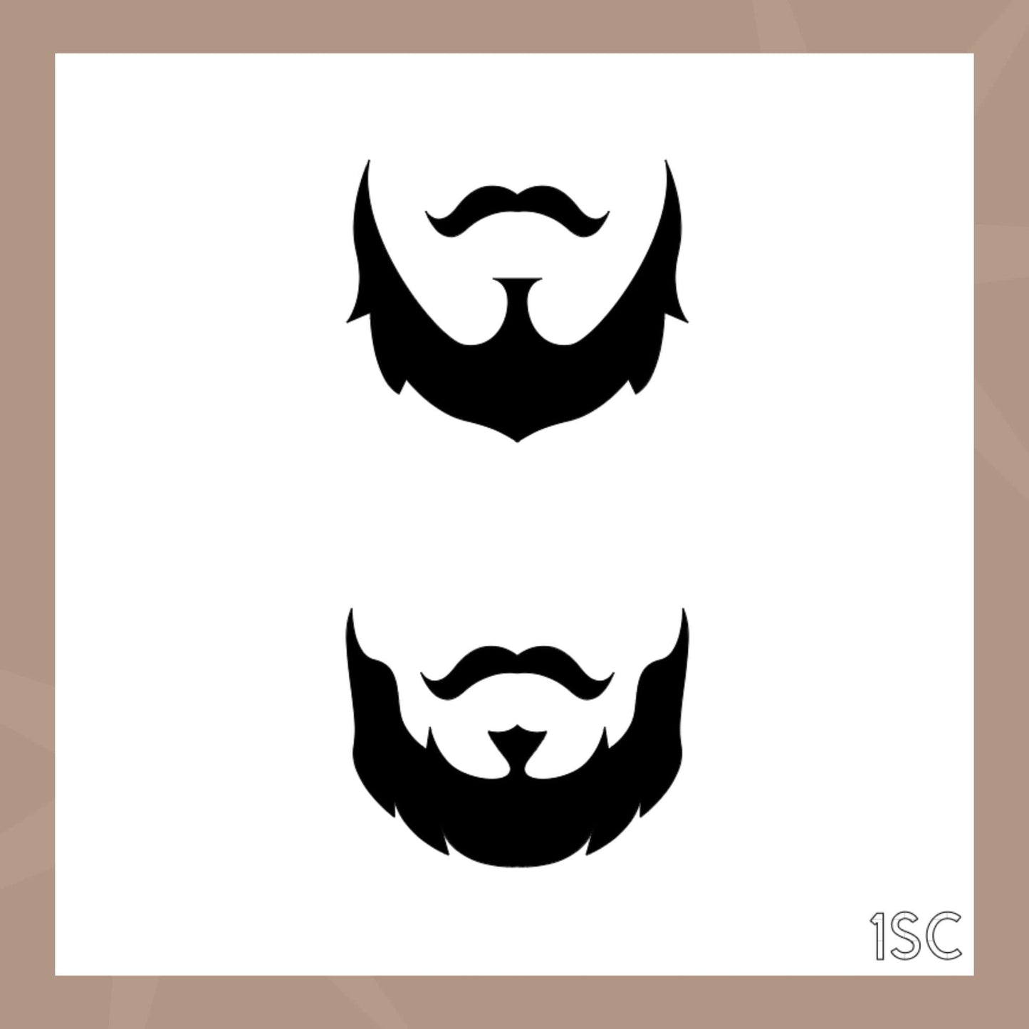 Plantilla de galleta de barba