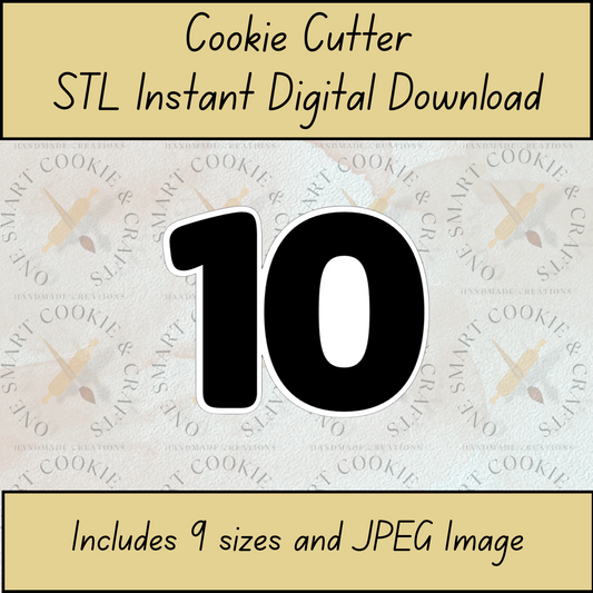 10 Cookie Cutter STL File