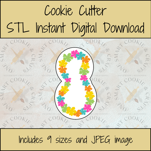 Floral Lei Cookie Cutter STL File