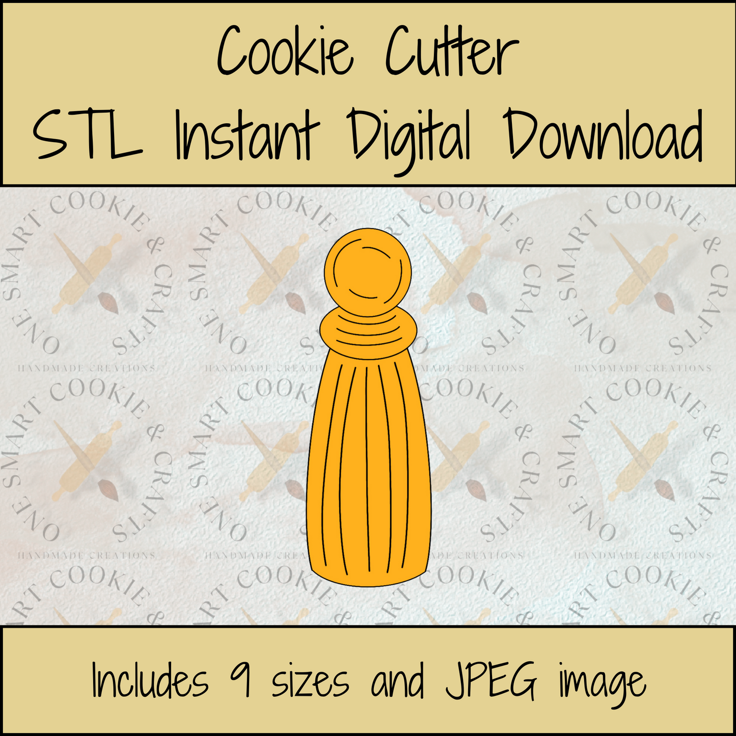 Graduation Tassel Cookie Cutter STL File