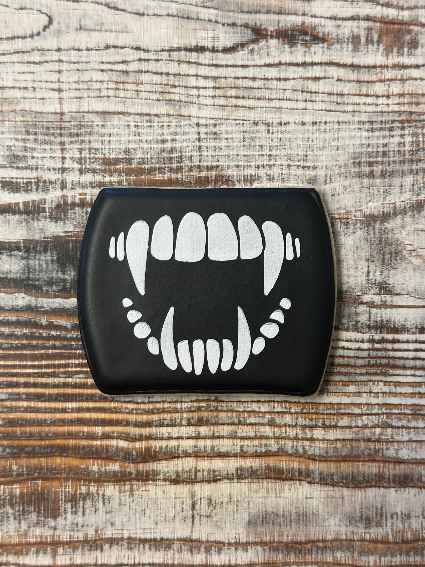 Vampire Teeth Cookie Stencil