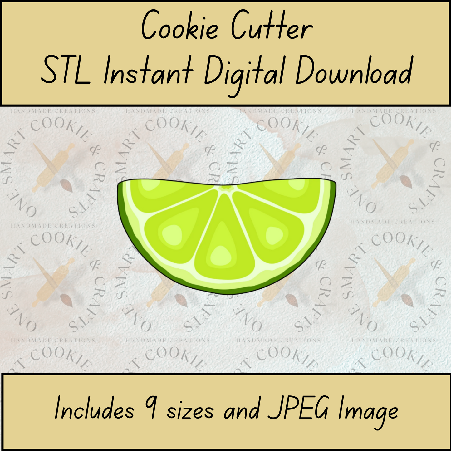 Slice of Lime Cookie Cutter STL File