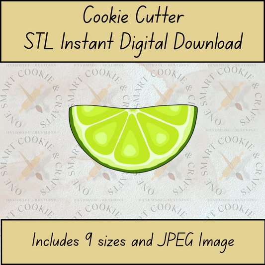 Slice of Lime Cookie Cutter STL File
