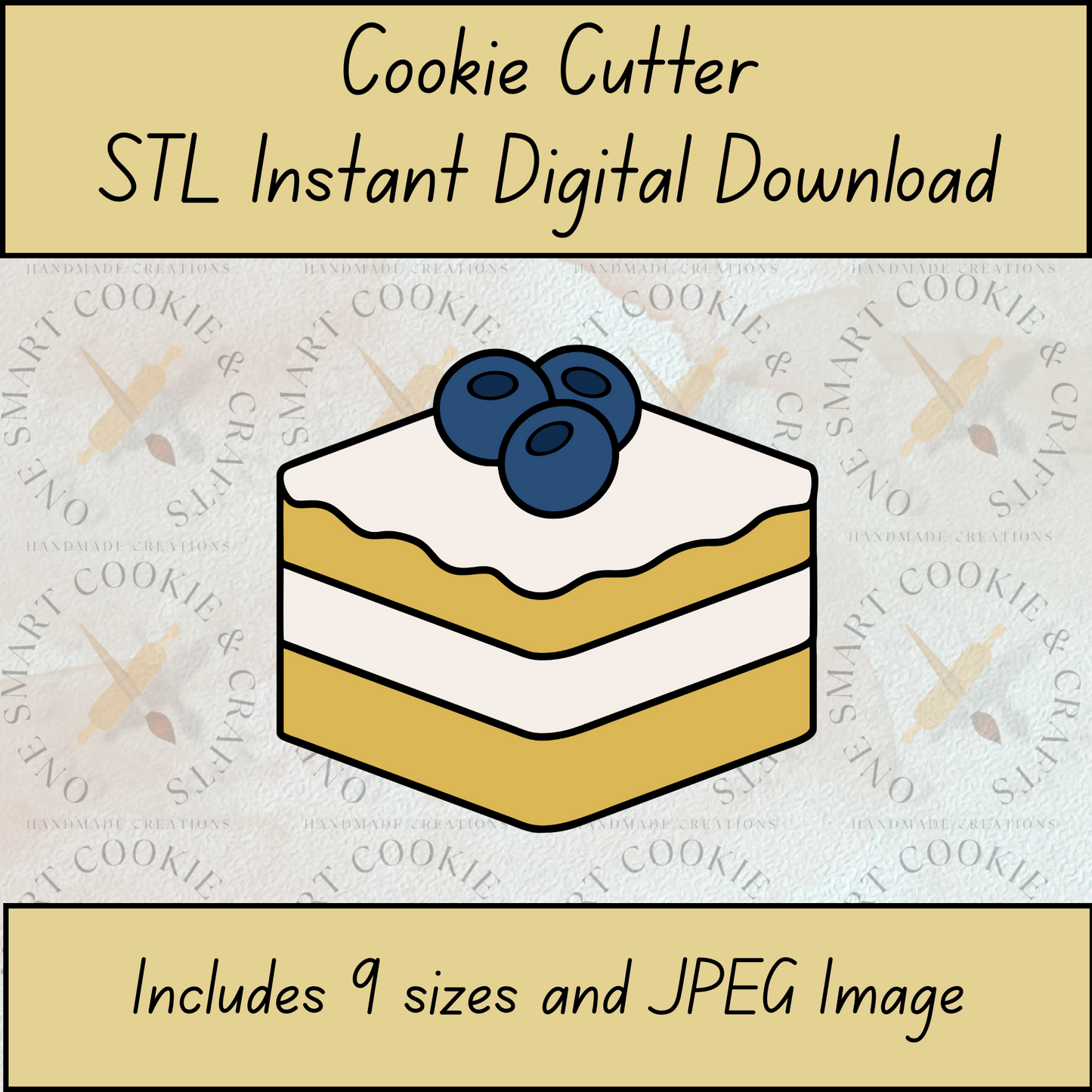 Cake Cookie Cutter STL File