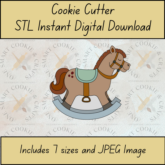 Rocking Horse Cookie Cutter STL File
