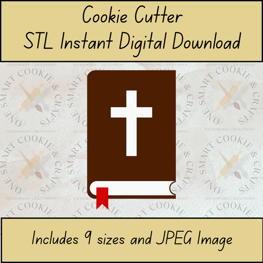 Bible Cookie Cutter STL File