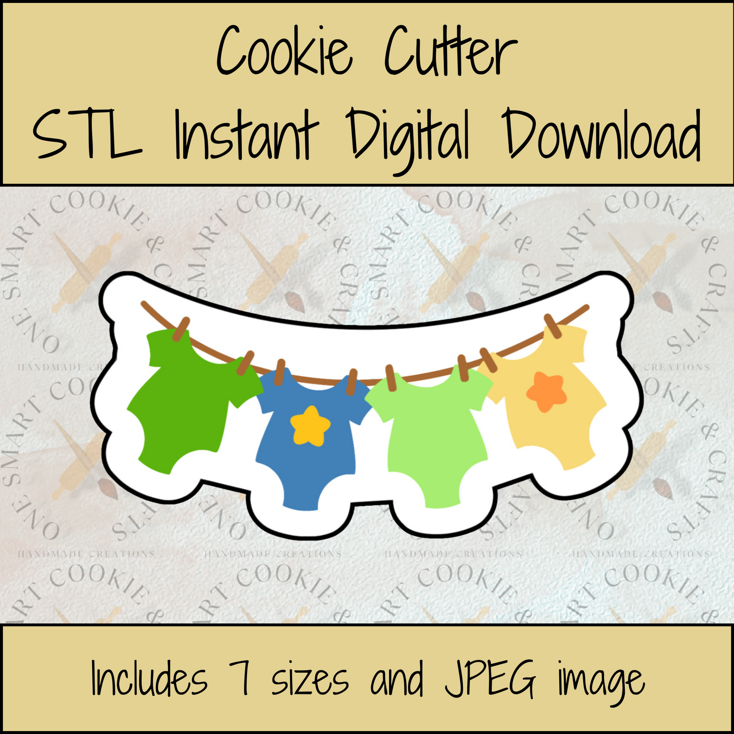 Clothes Plaque Cookie Cutter STL File