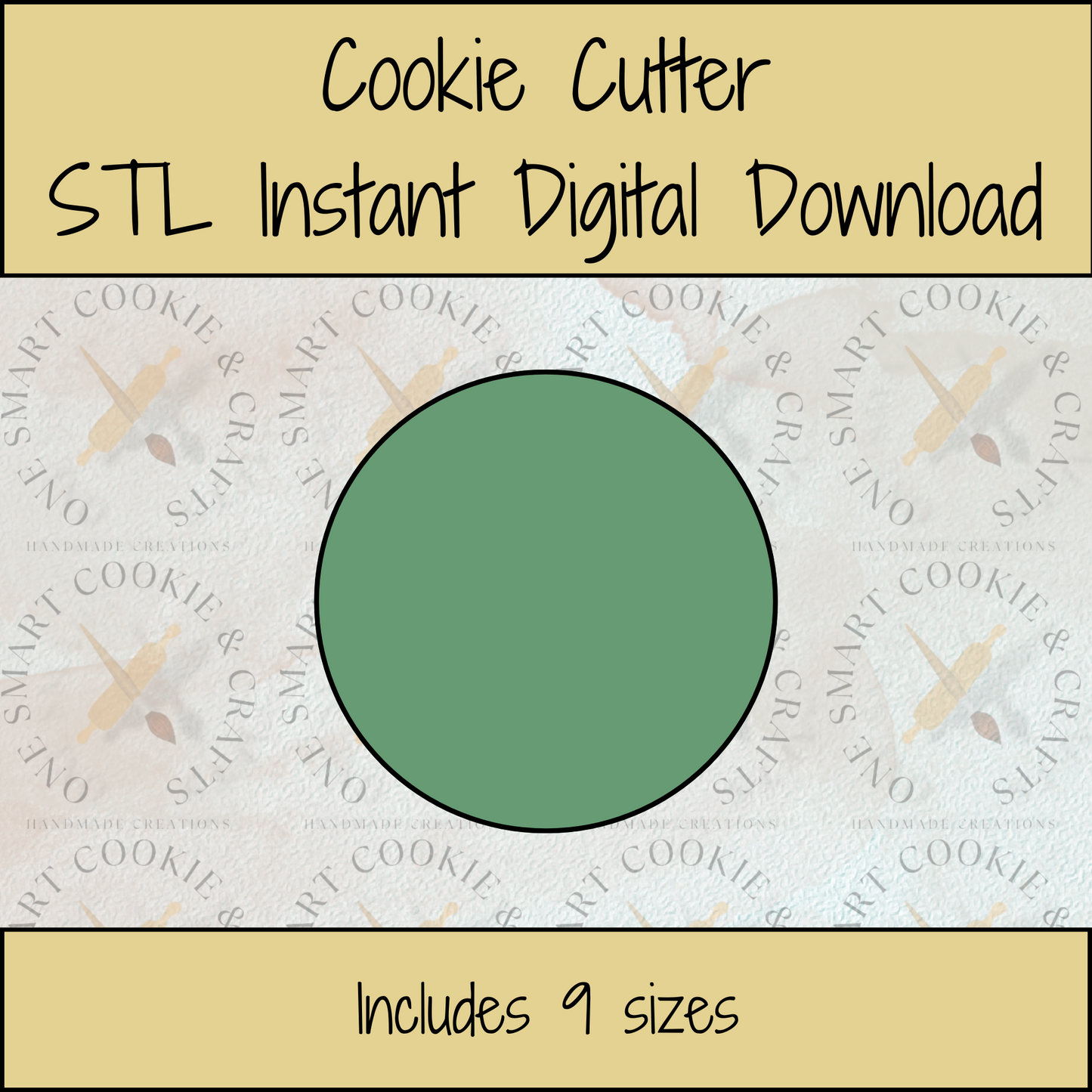 Circle Cookie Cutter STL File