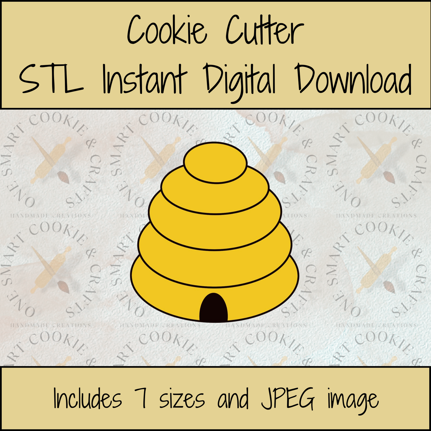 Beehive Cookie Cutter STL File