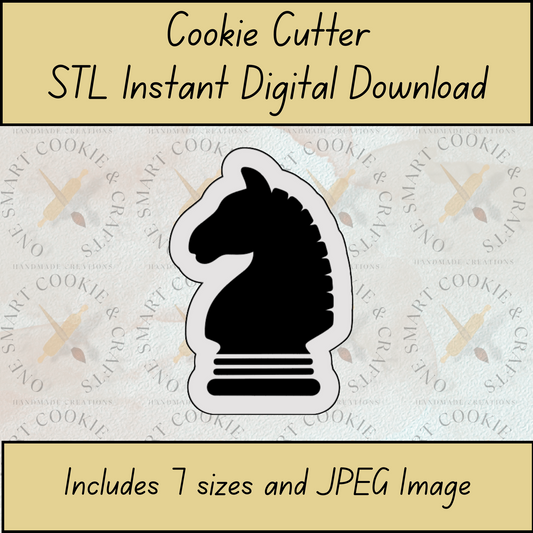 Chess Knight Cookie Cutter STL File