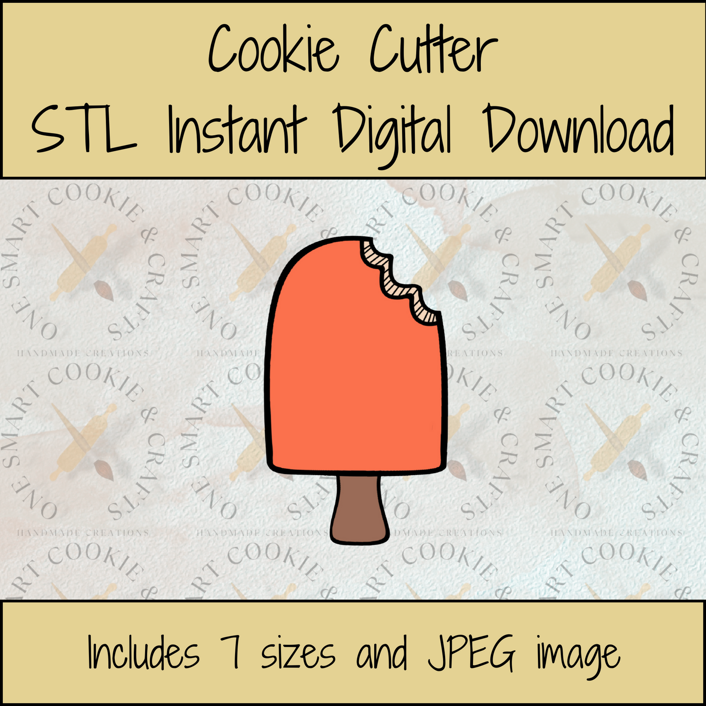 Popsicle Cookie Cutter STL File