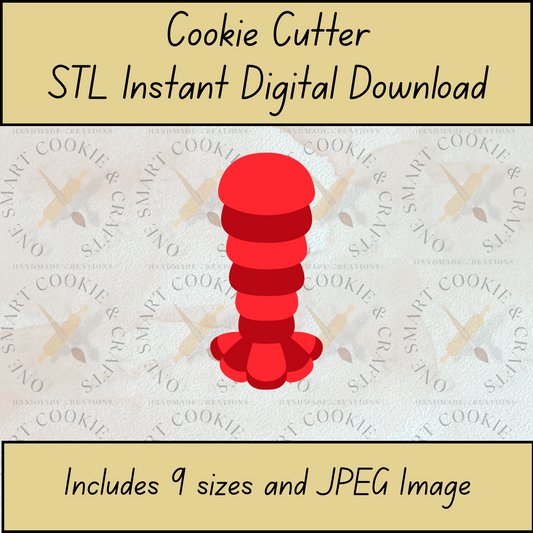 Lobster Tail Cookie Cutter STL File