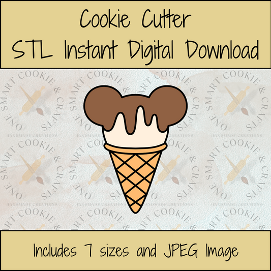 Ice Cream Cookie Cutter STL File