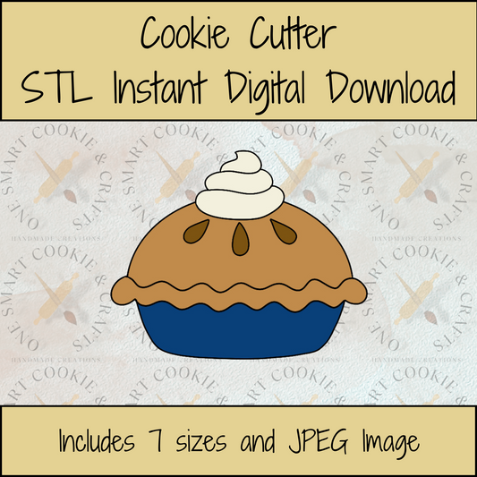 Pie Cookie Cutter STL File