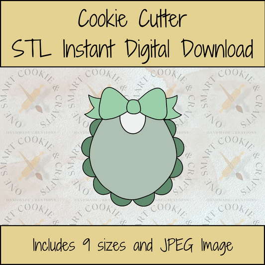 Baby Bib Cookie Cutter STL File