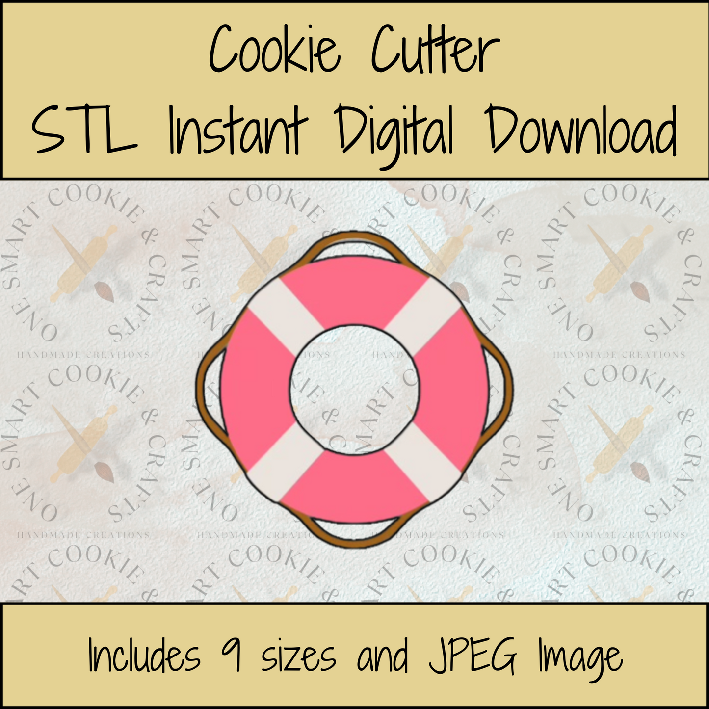 Life Buoy Cookie Cutter STL File