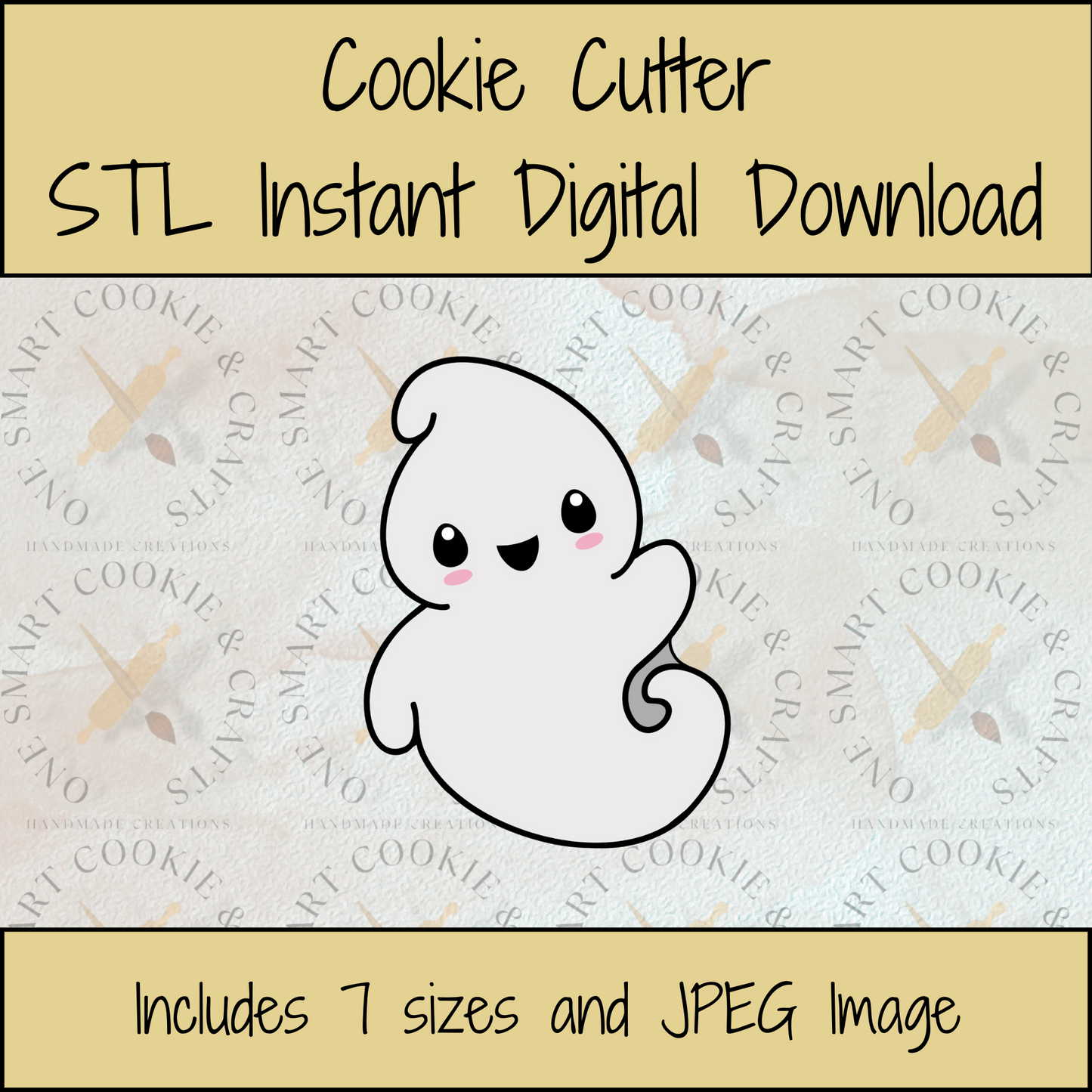 Ghost Cookie Cutter STL File