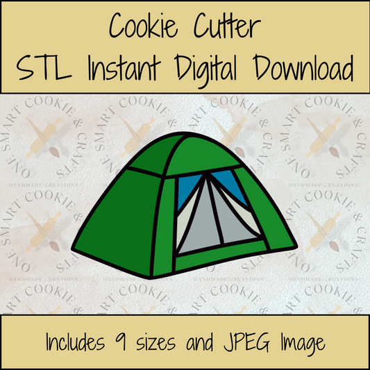 Tent Cookie Cutter STL File