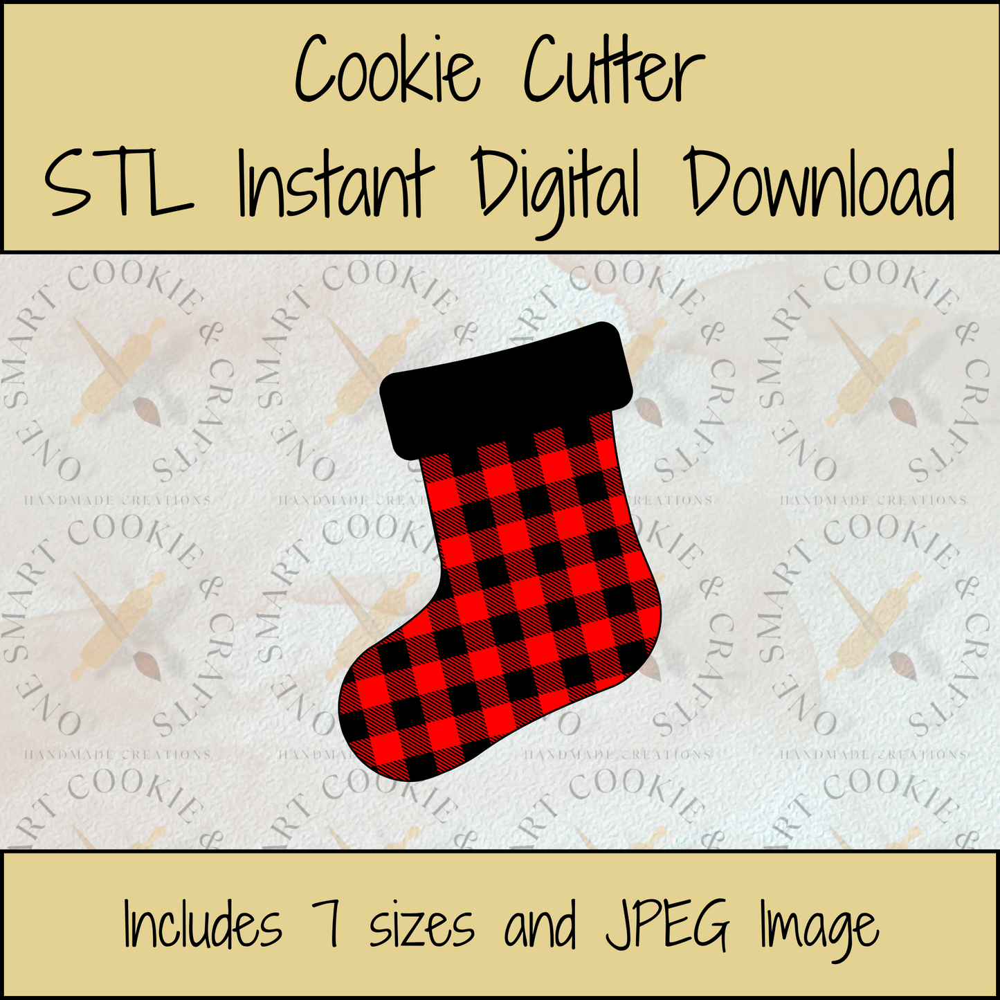 Stocking Cookie Cutter STL File