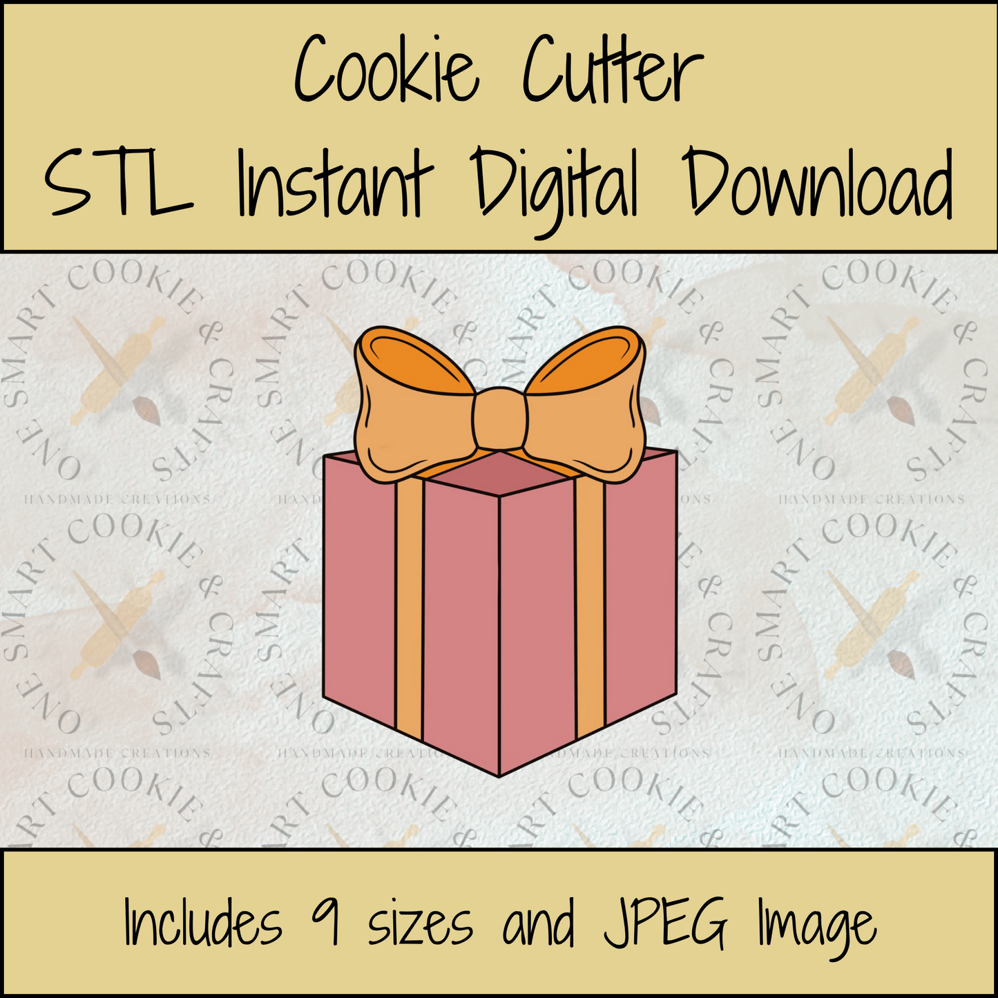 Present Cookie Cutter STL File