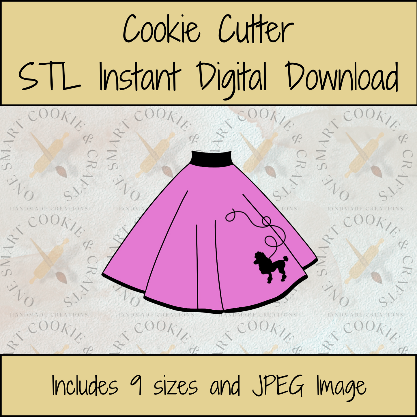 Skirt Cookie Cutter STL File