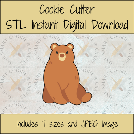 Bear Cookie Cutter STL File