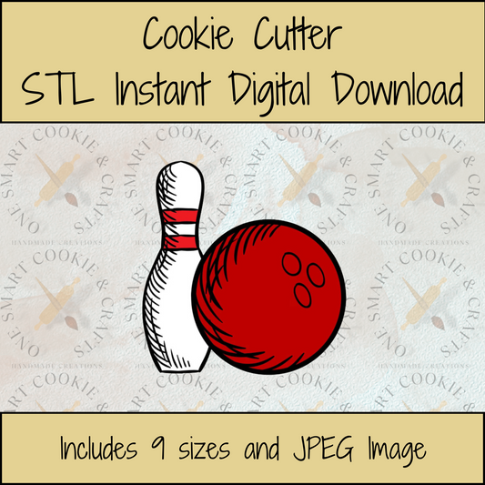 Bowling Cookie Cutter STL File