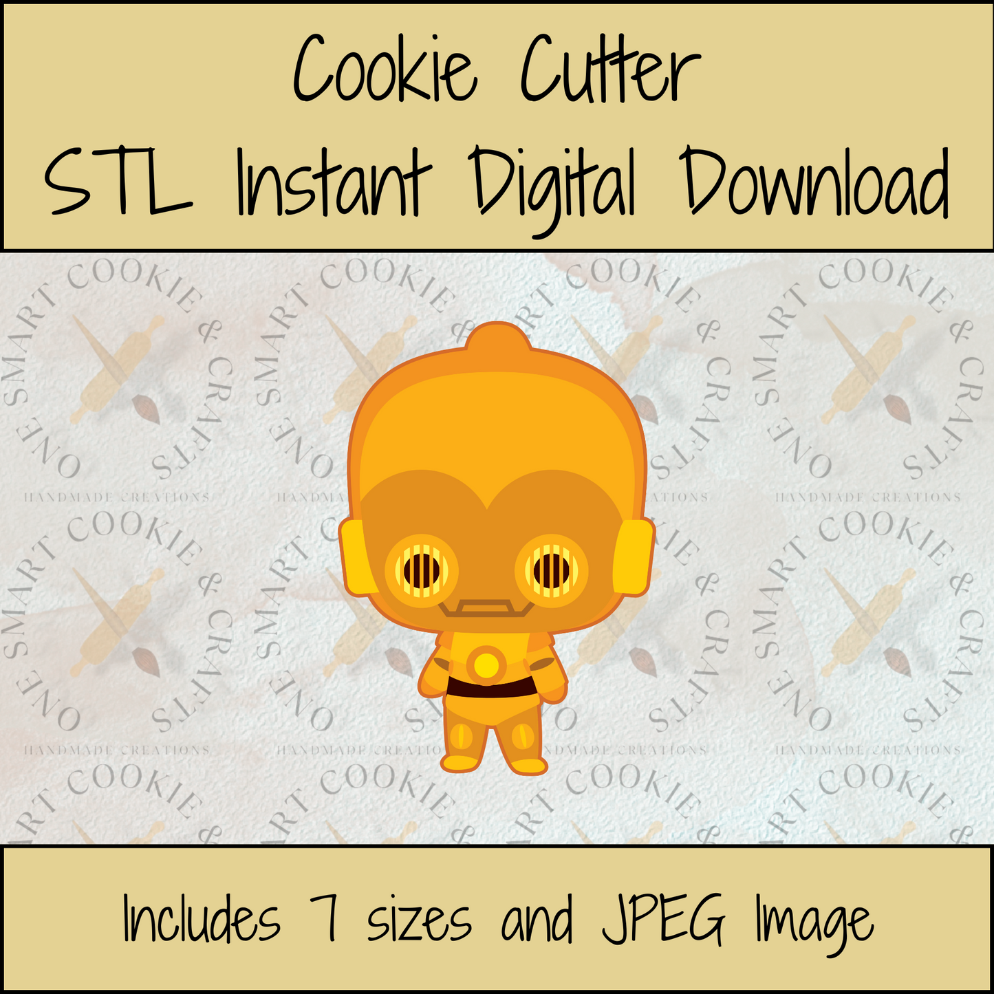 Space Robot Cookie Cutter STL File