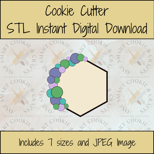 Hexagon Plaque Cookie Cutter STL File