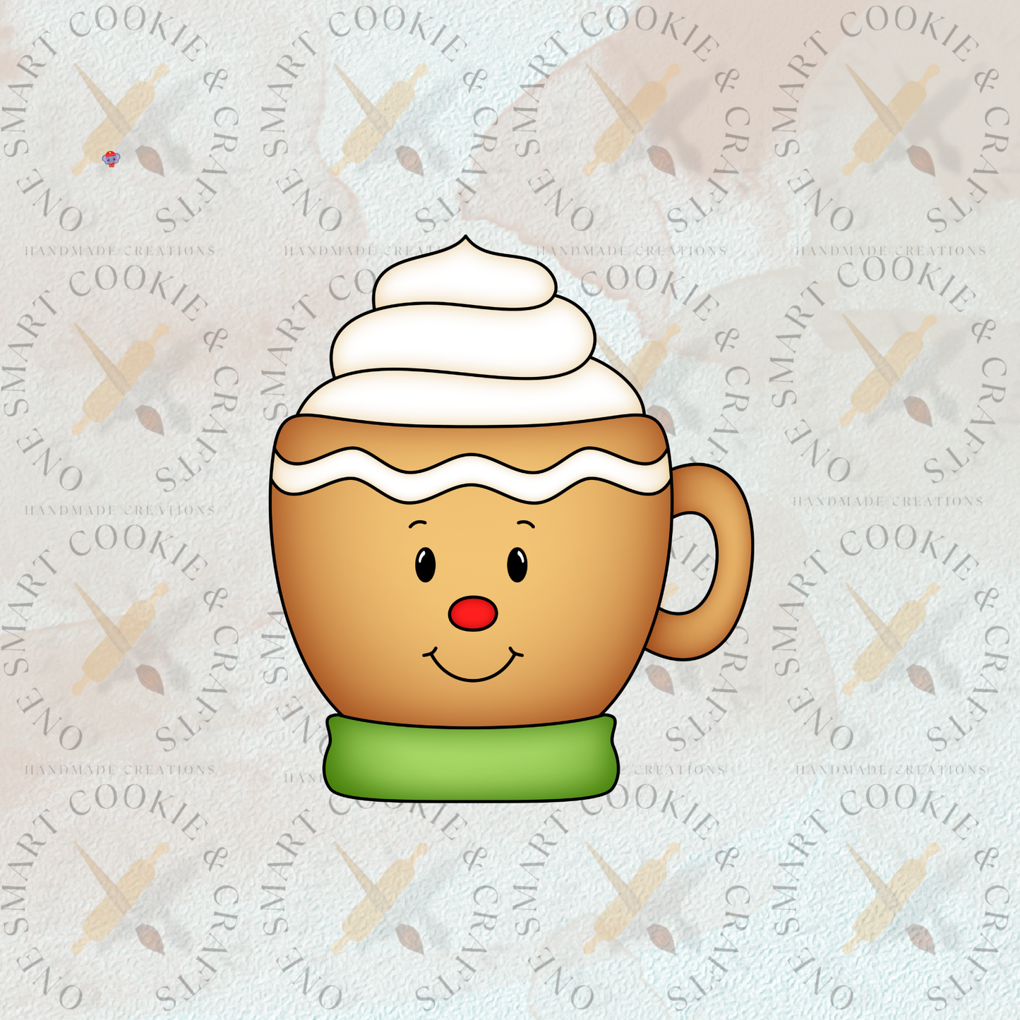 Cortador de galletas de copa de Papá Noel