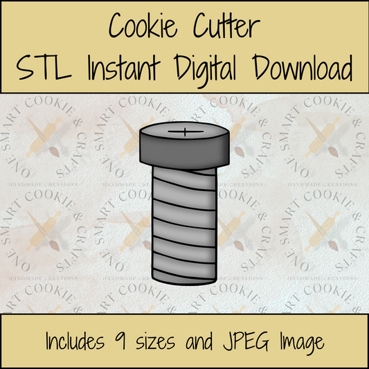 Bolt Cookie Cutter STL File