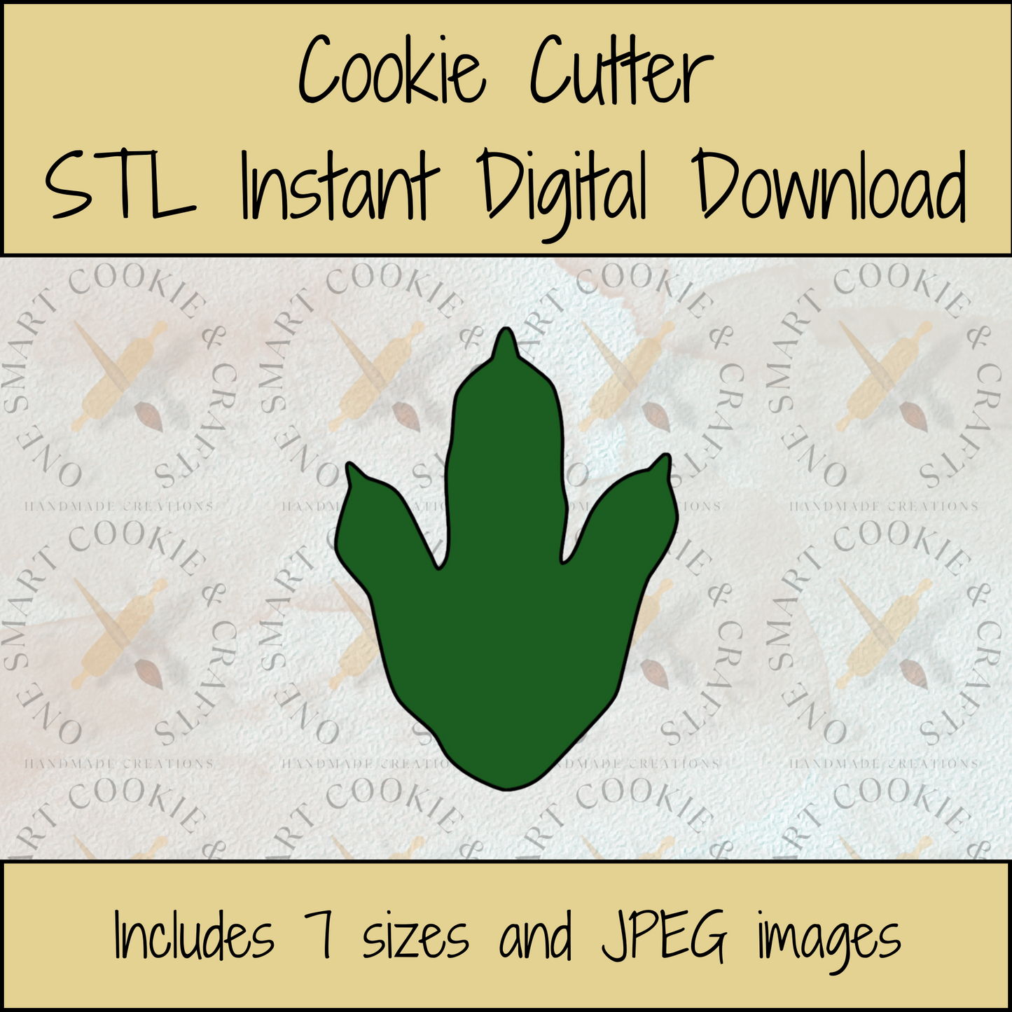 Dinosaur Foot Cookie Cutter STL